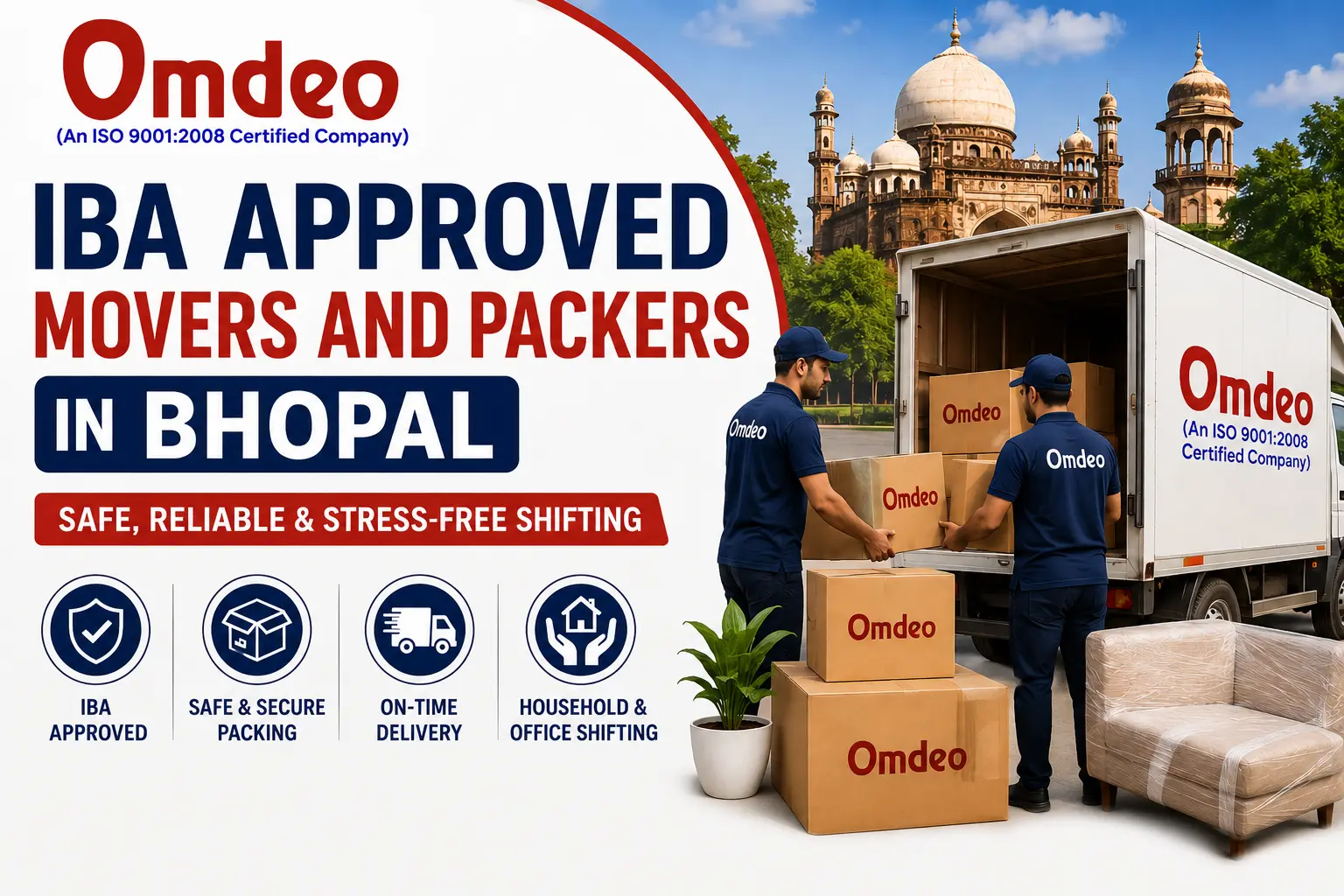 IBA Approved Movers and Packers in Bhopal | Omdeo